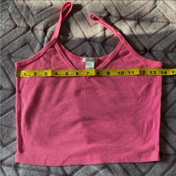 Pink Ribbed Tank Top - Picture 4 of 5